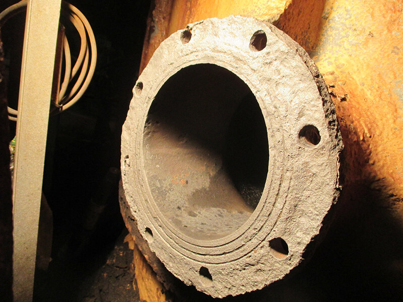 Flange following Blast Cleaning