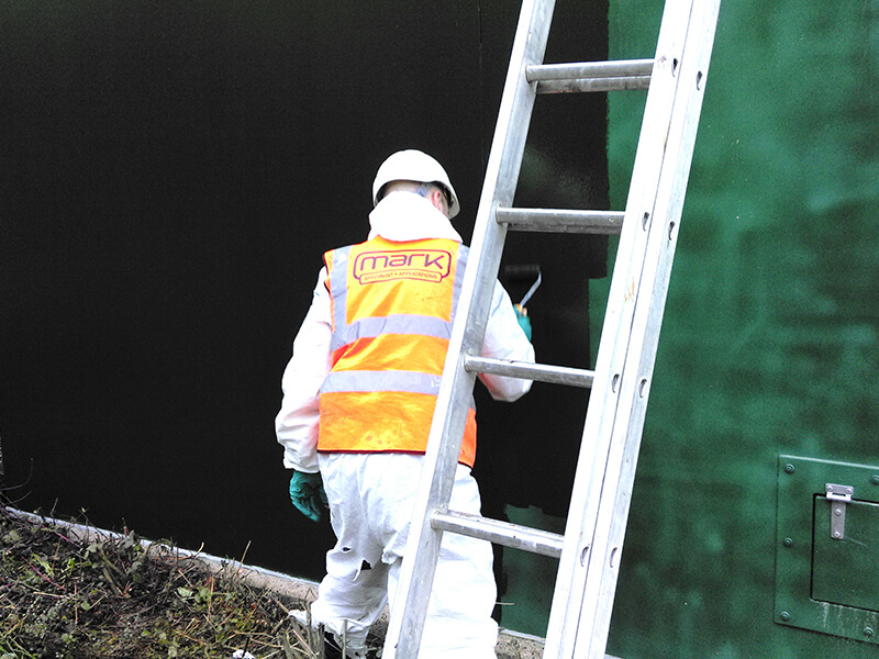 External coating to GRP Building to Pump Room