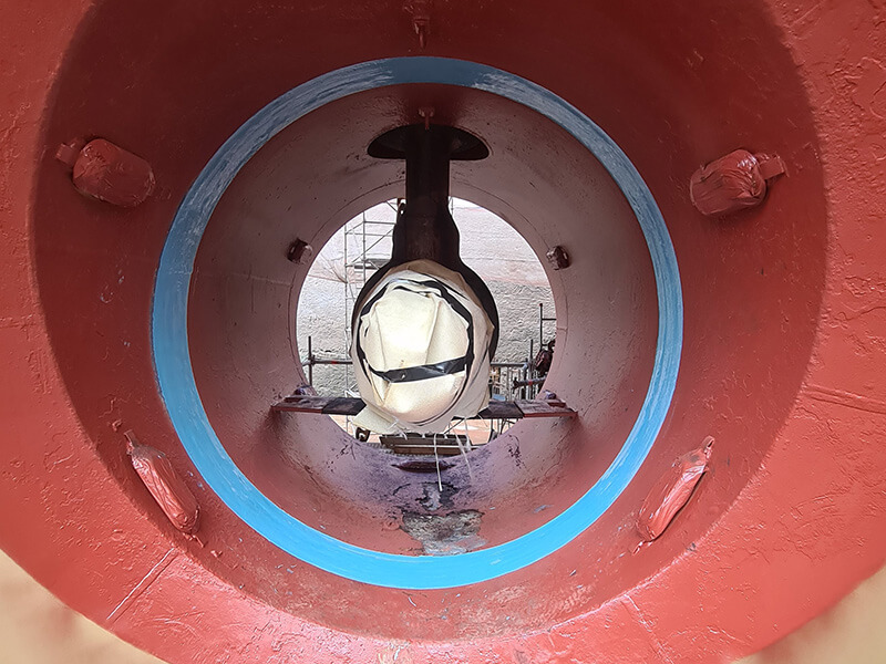 Bow thruster Wear Ring Repairs – UK Ferry Operator