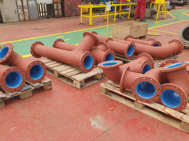 Ceramic Lining to 12 inch Seawater Pipes